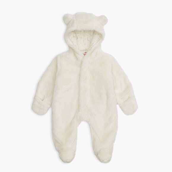 Magnetic Me Other - NWT Magnetic Me Minky Faux Fur Bear Hooded Footie Suit
